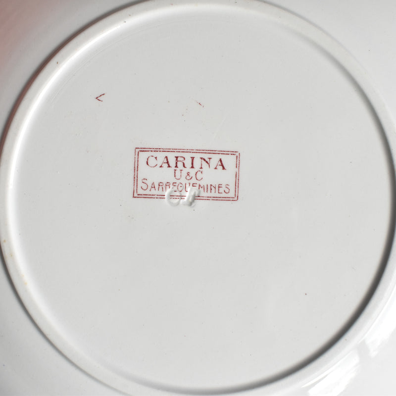 アンティークデザートプレート U&Cサルグミンヌ Carina B