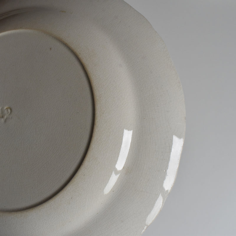 Antique Plate, Minton Creamware D