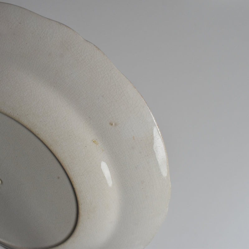 Antique Plate, Minton Creamware D