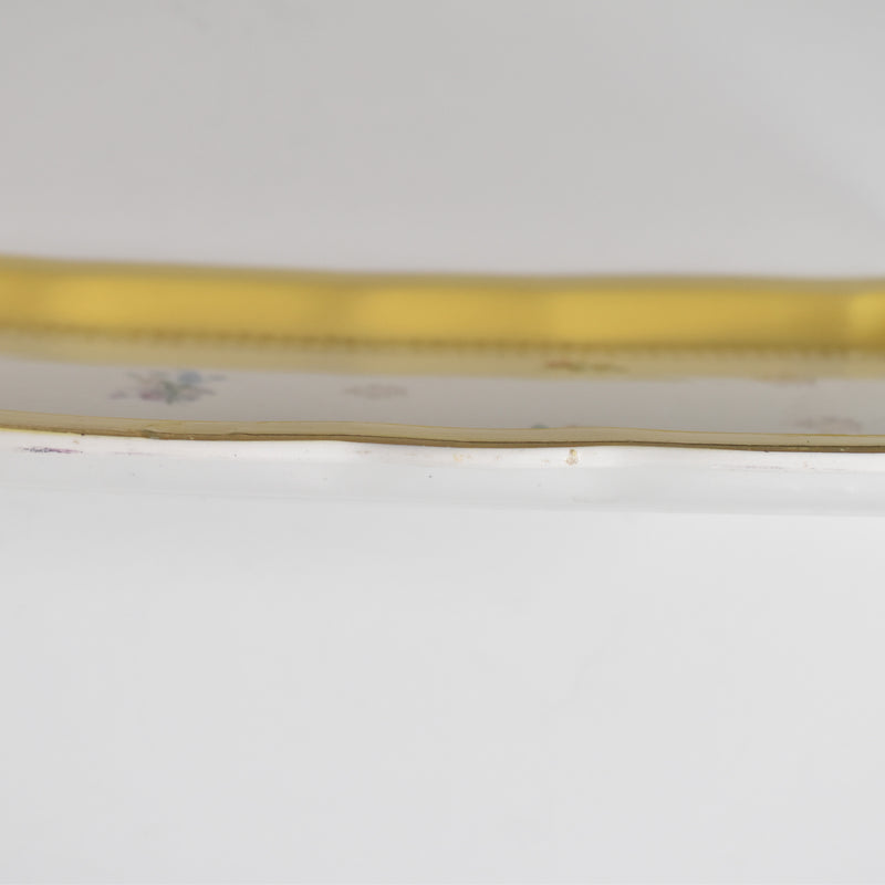 Vintage Rectangular Cake Plate Digoin & Sarreguemines n°9436