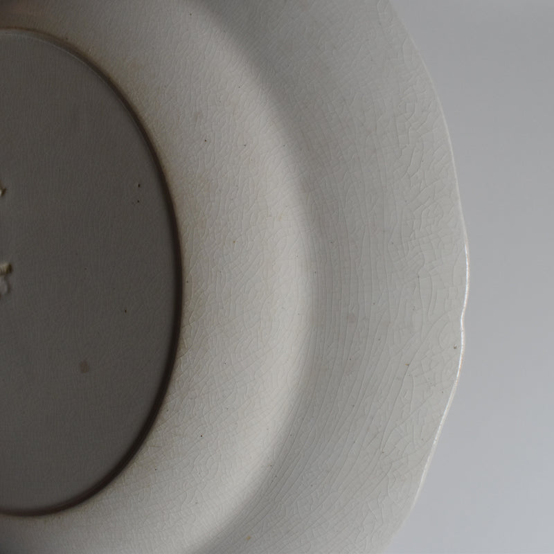 Antique Plate, Minton Creamware D