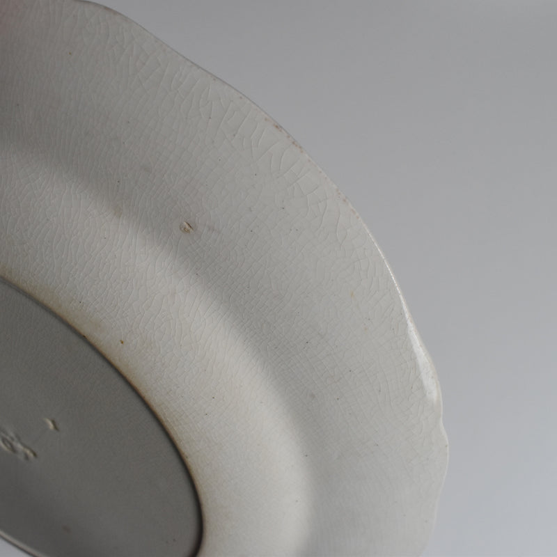 Antique Plate, Minton Creamware D