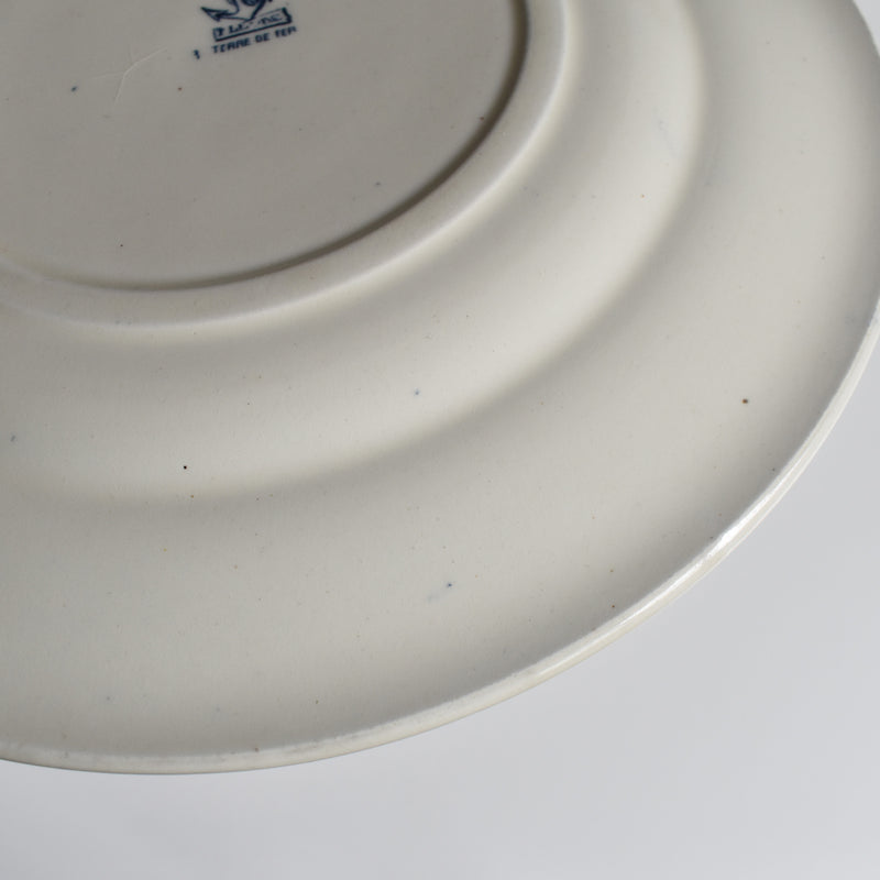 Antique Plate SG Choisy le Roi Clairfontaine Fleurs