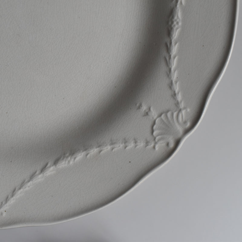 Antique Plate, Minton Creamware D