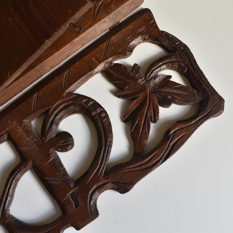 アンティーク　壁掛け　コーナースモールシェルフ