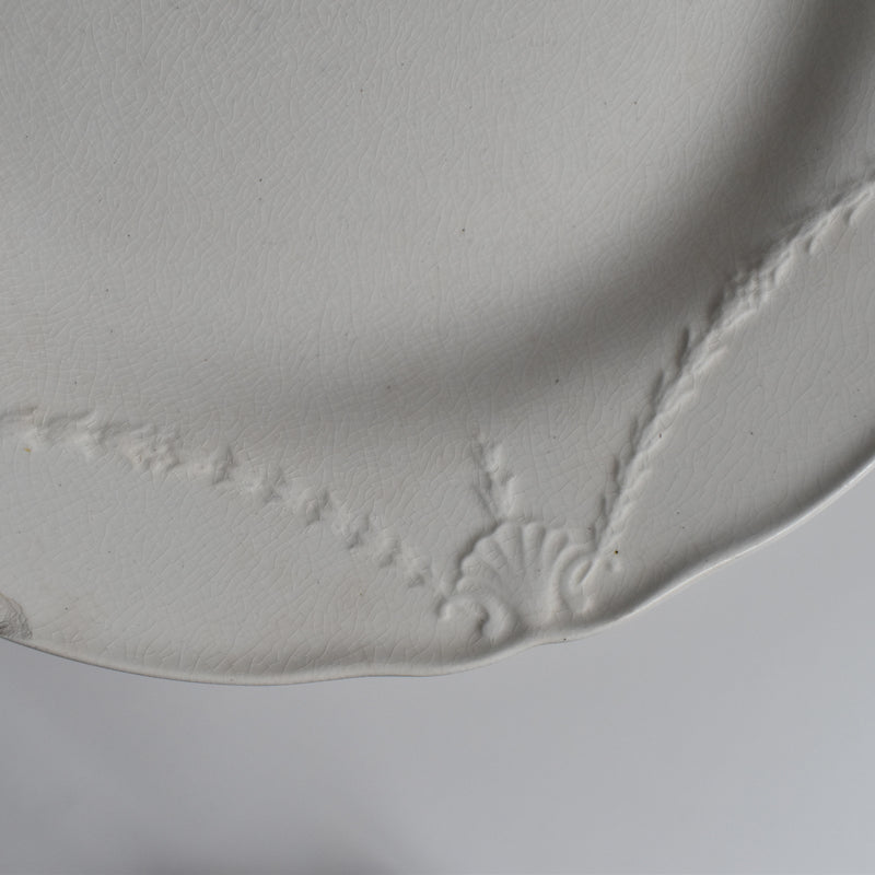 Antique Plate, Minton Creamware D