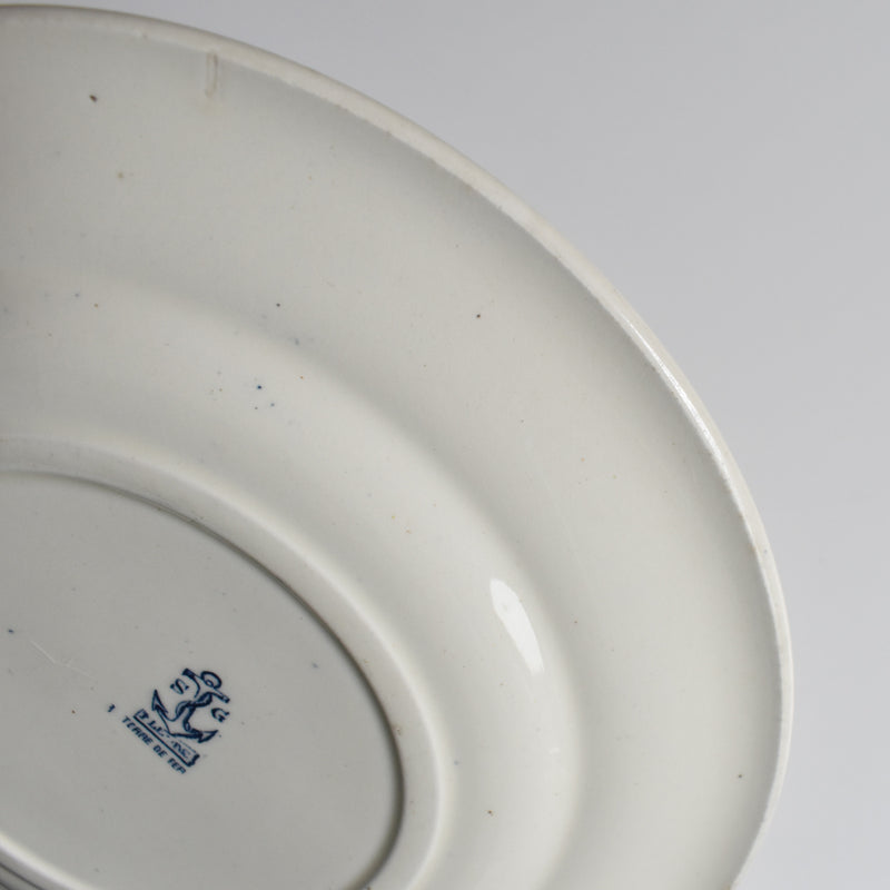 Antique Plate SG Choisy le Roi Clairfontaine Fleurs