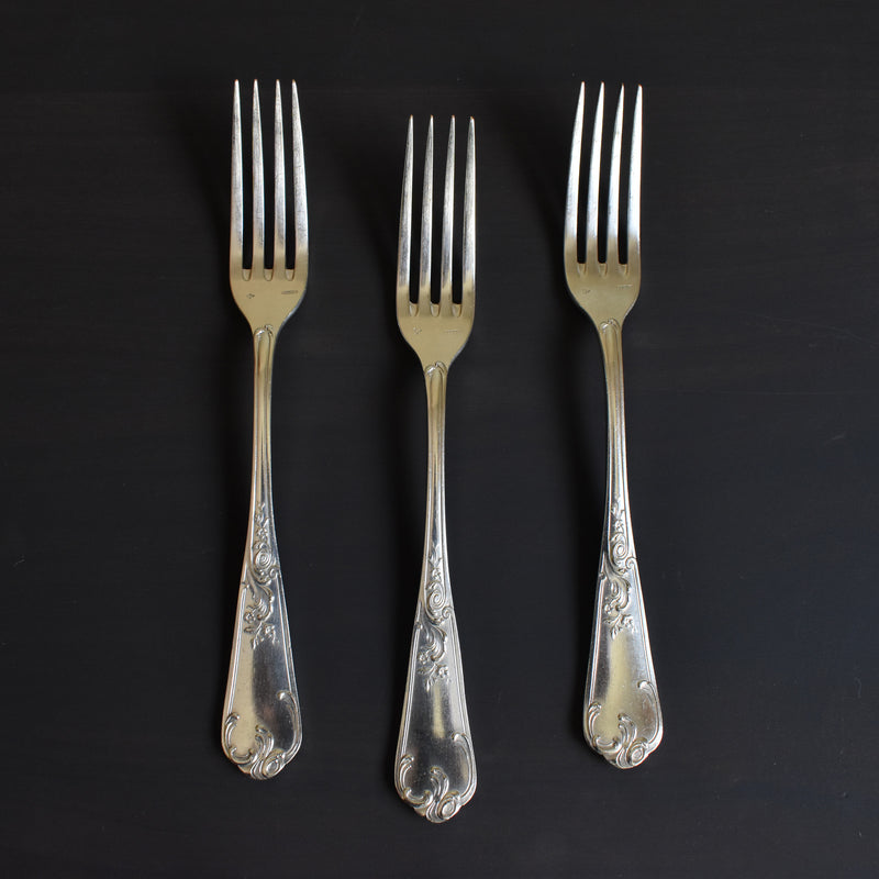 Antique Silver Plated Fork BONNEL