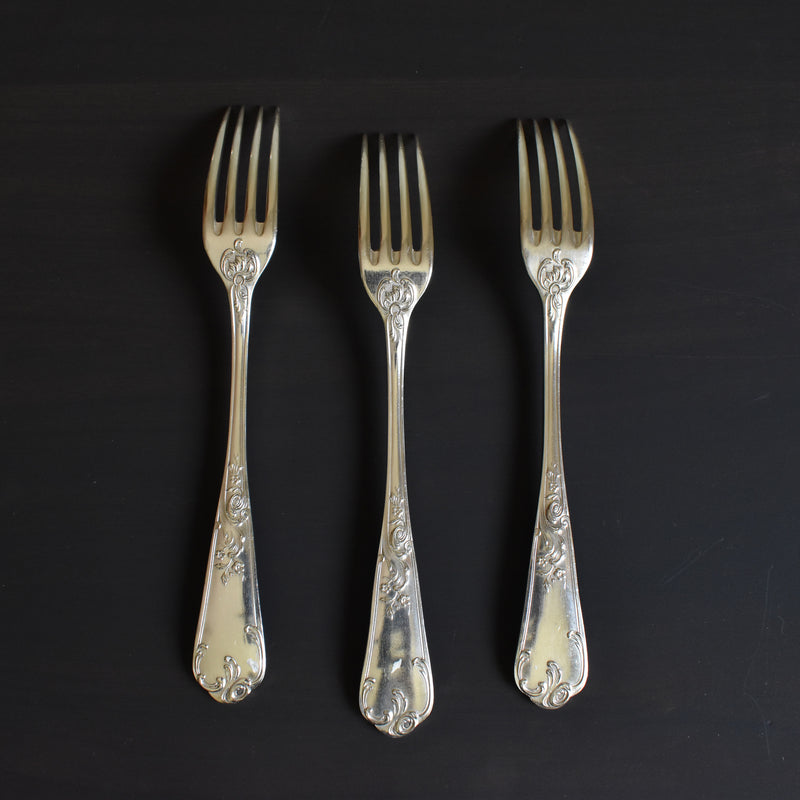 Antique Silver Plated Fork BONNEL