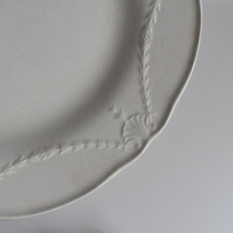 Antique Plate, Minton Creamware D