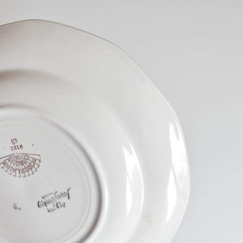 Vintage Dessert Plate Digoin & Sarreguemines 9123 E