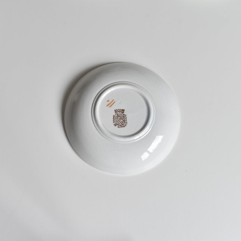Antique Coffee Cup & Saucer, Sarreguemines A