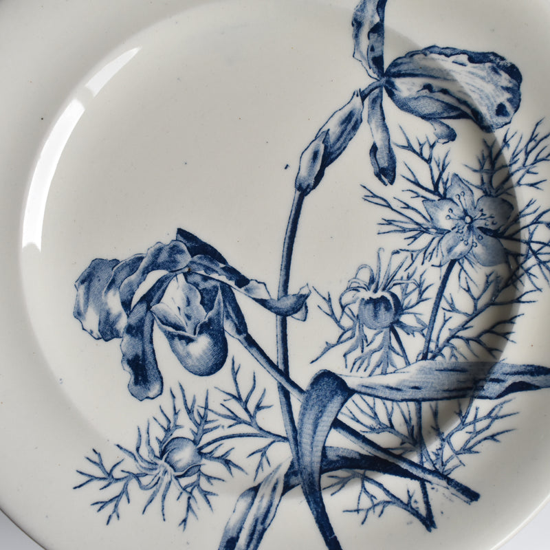 Antique Plate SG Choisy le Roi Clairfontaine Fleurs