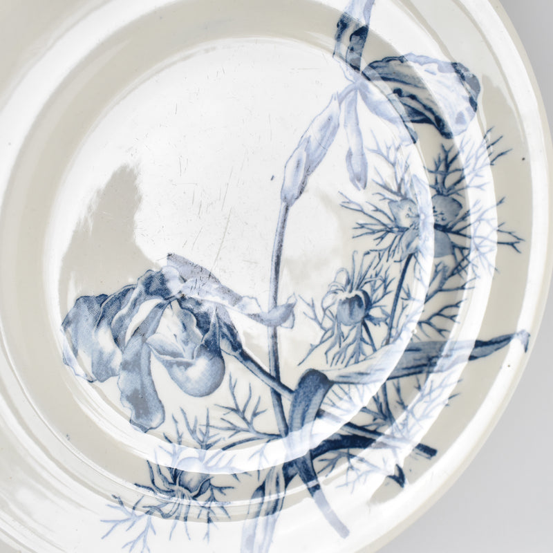 Antique Plate SG Choisy le Roi Clairfontaine Fleurs