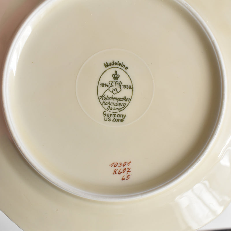 Vintage Dessert Plate Hutschenreuther Germany Madelaine 17.5