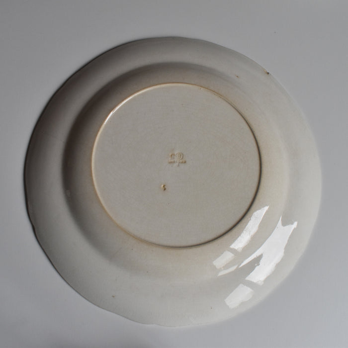 アンティークプレート ミントン クリームウエア E