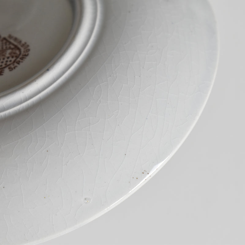 Antique Coffee Cup & Saucer, Sarreguemines A