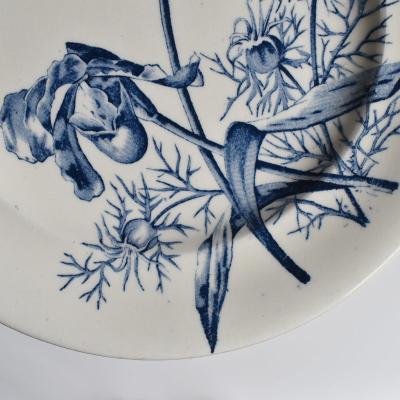 Antique Plate SG Choisy le Roi Clairfontaine Fleurs