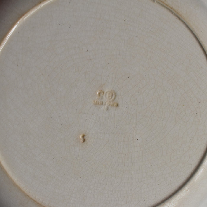 アンティークプレート ミントン クリームウエア E