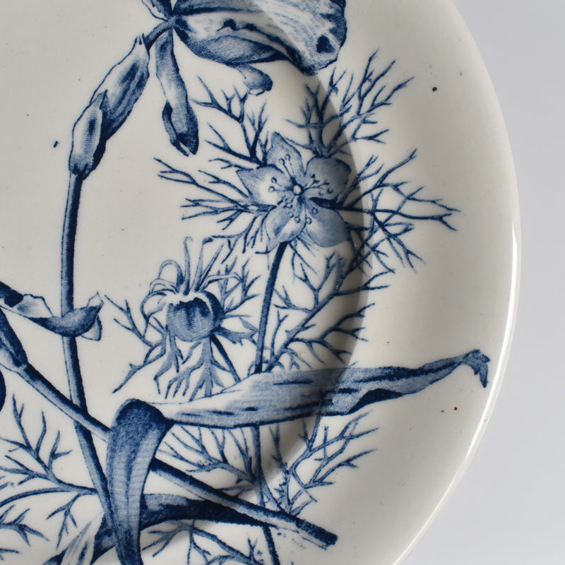 Antique Plate SG Choisy le Roi Clairfontaine Fleurs