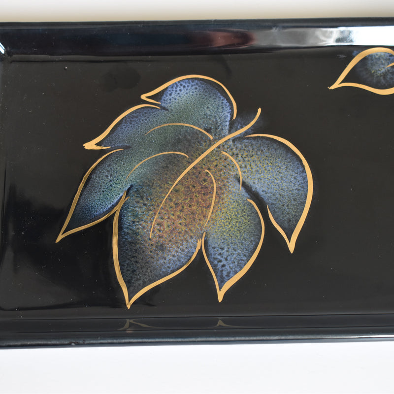 Vintage Rectangular Cake Plate Digoin & Sarreguemines Crazillor