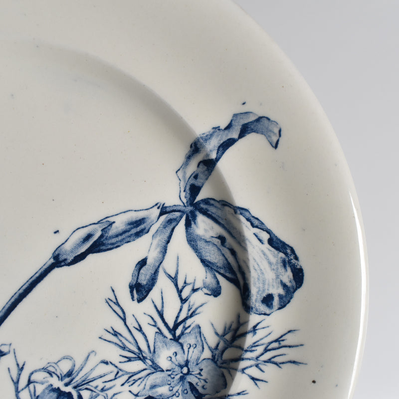 Antique Plate SG Choisy le Roi Clairfontaine Fleurs