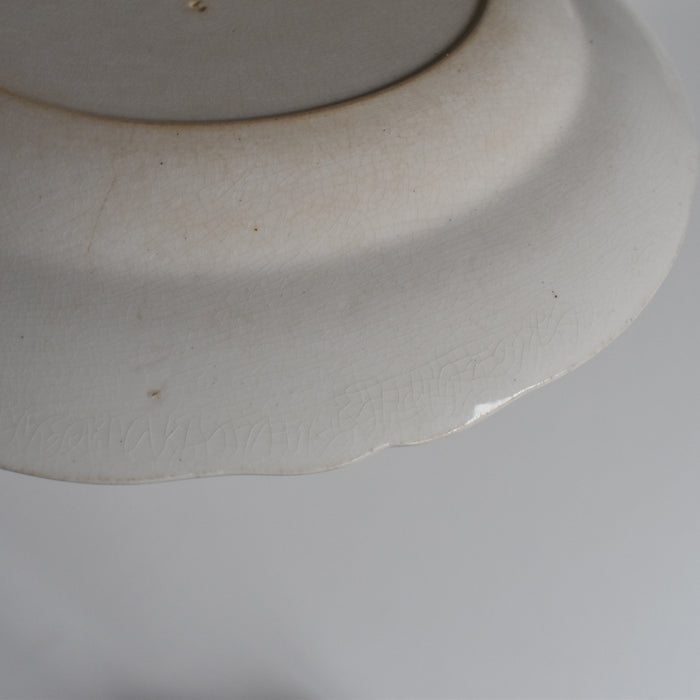 アンティークプレート ミントン クリームウエア E