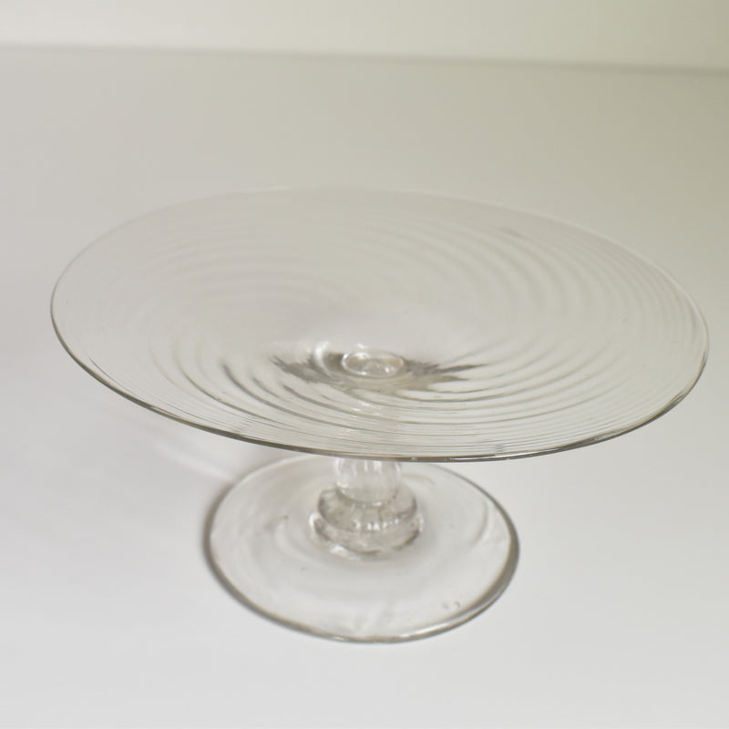 Vintage Blown Glass Compote