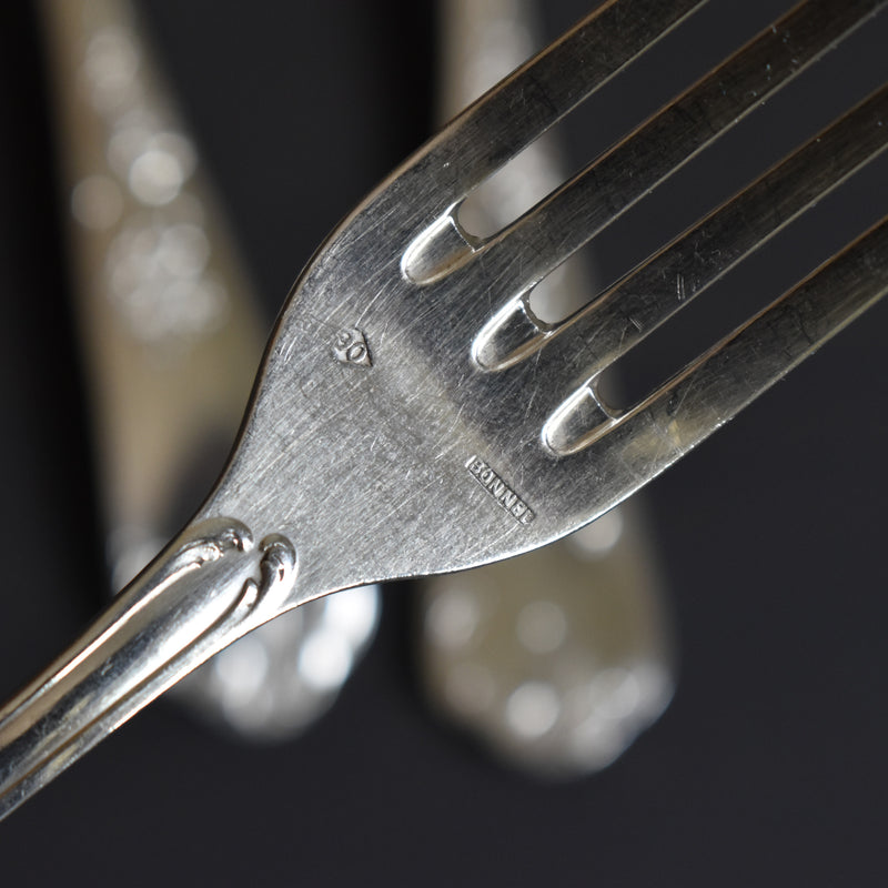 Antique Silver Plated Fork BONNEL