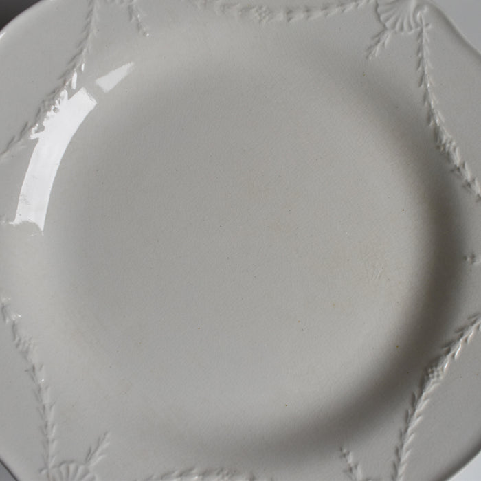 アンティークプレート ミントン クリームウエア E