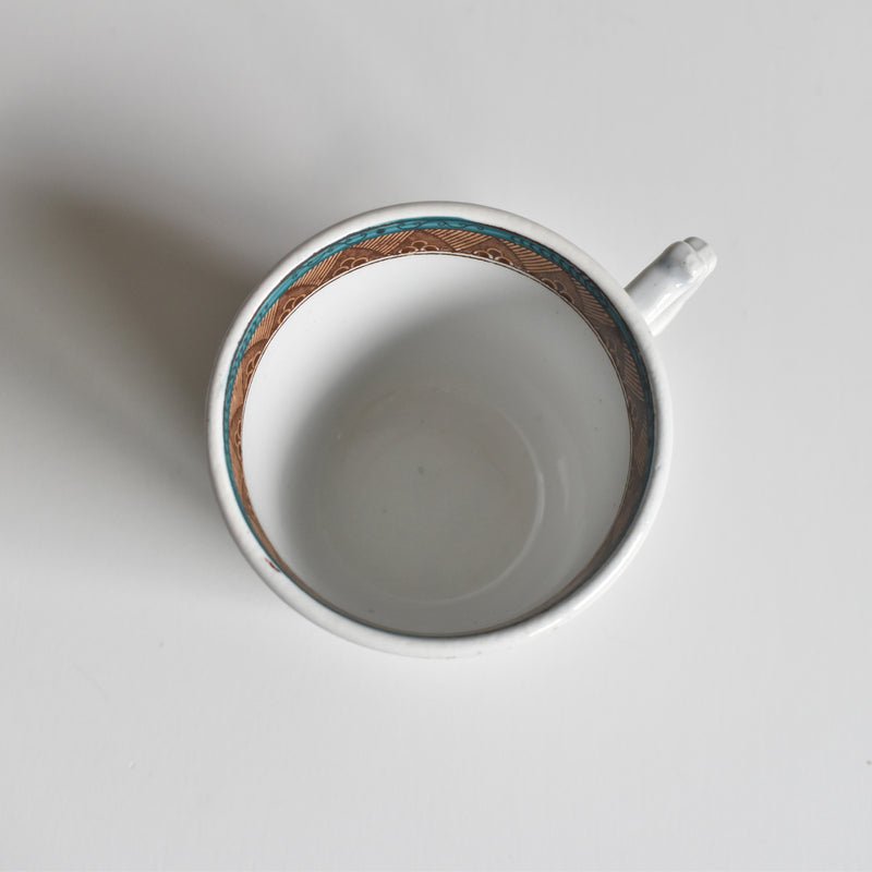 Antique Coffee Cup & Saucer, Sarreguemines A