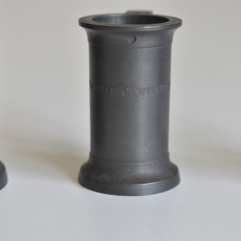 ヴィンテージピューター 計量カップ 7点セット J.R