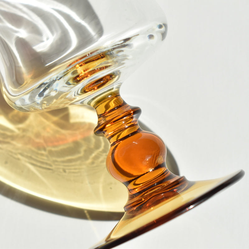 Vintage White Wine Glass Arcoroc Antique