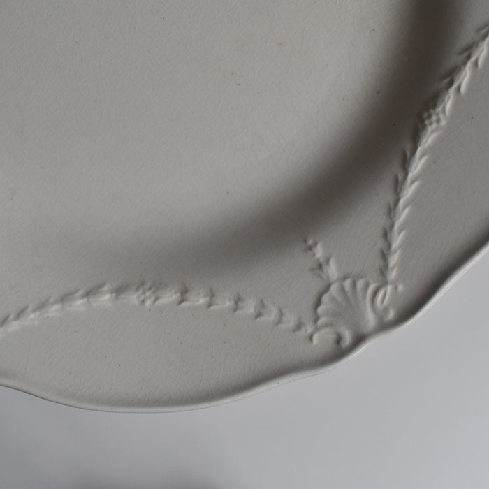 アンティークプレート ミントン クリームウエア E