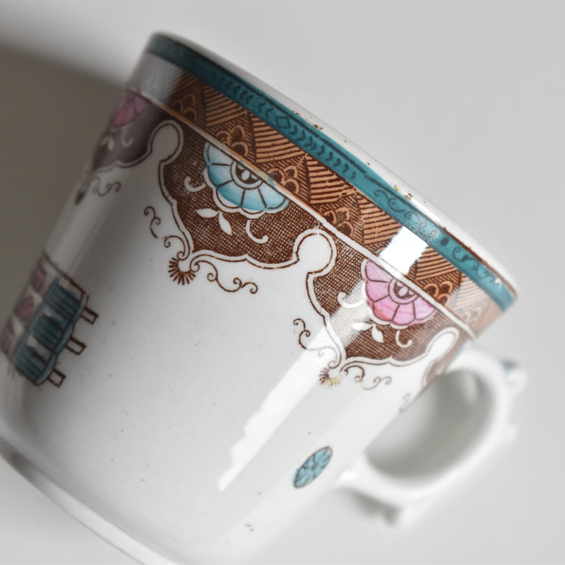 Antique Coffee Cup & Saucer, Sarreguemines A