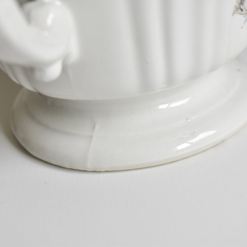 Vintage Sugar Pot Orsy Mulandero Roses bleues