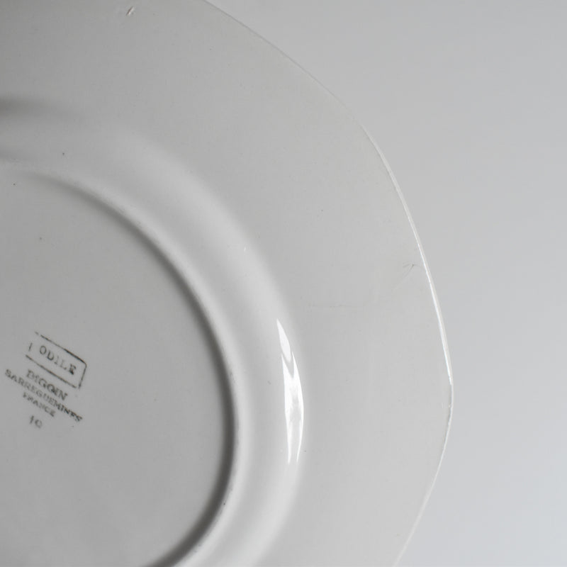 Vintage Plate Digoin & Sarreguemines Odile E