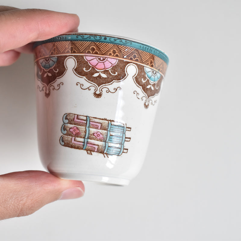 Antique Coffee Cup & Saucer, Sarreguemines A