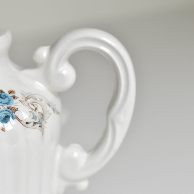 Vintage Sugar Pot Orsy Mulandero Roses bleues