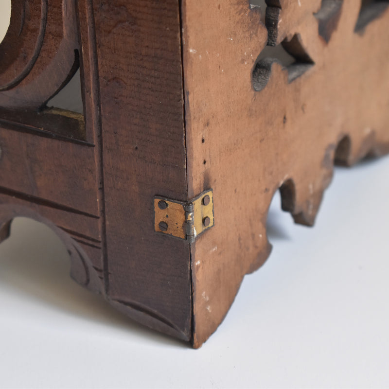 アンティーク　壁掛け　スモールシェルフ