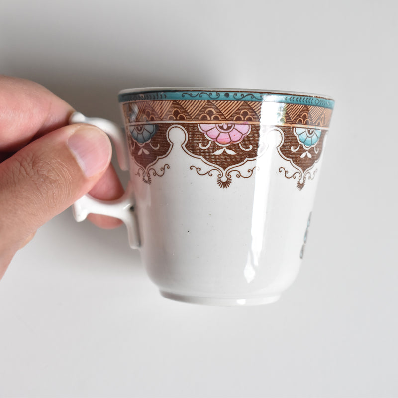Antique Coffee Cup & Saucer, Sarreguemines A