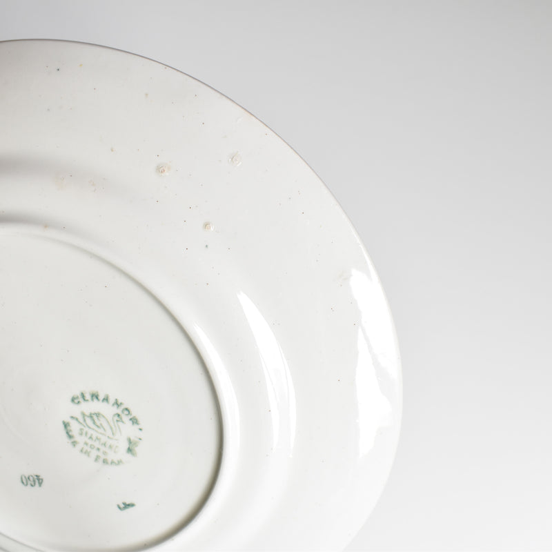 Vintage dessert plate, St. Amand Ceranord, flower and relief, C
