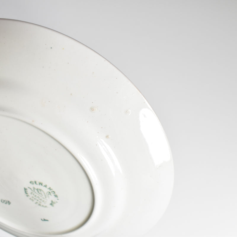 Vintage dessert plate, St. Amand Ceranord, flower and relief, C