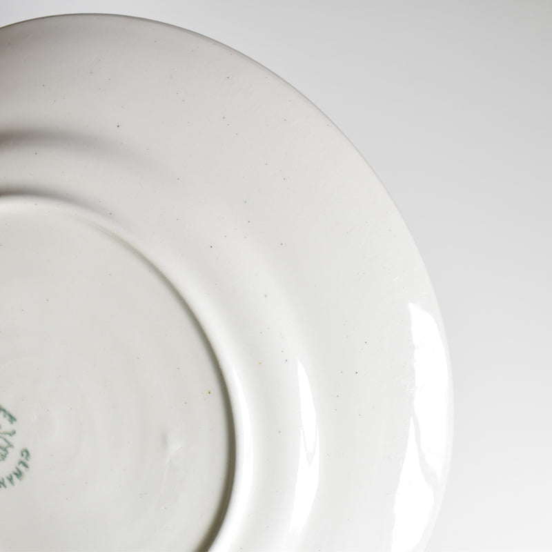 Vintage dessert plate, St. Amand Ceranord, flower and relief, C