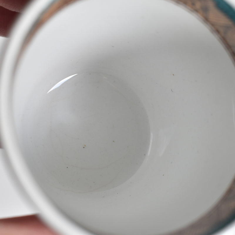 Antique Coffee Cup & Saucer, Sarreguemines A