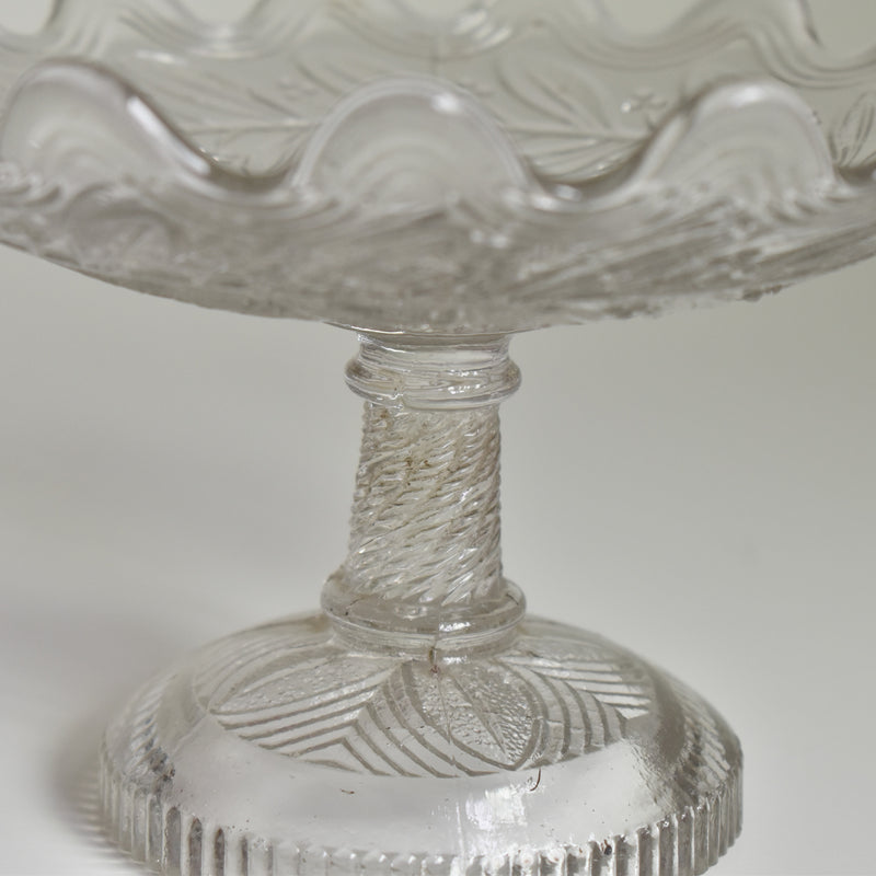 Vintage Glass Compote Gui