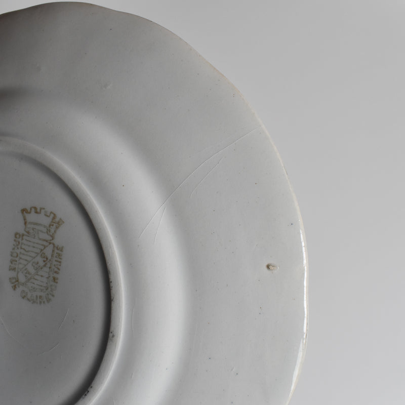 Antique Dessert Plate R&S Clairefontaine La Grammaire 12