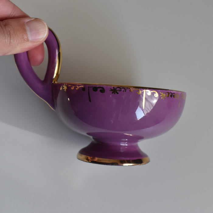 ア.ドラサンヴァル A.Dressinval コーヒーカップ＆ソーサー Purple (ご予約済み）
