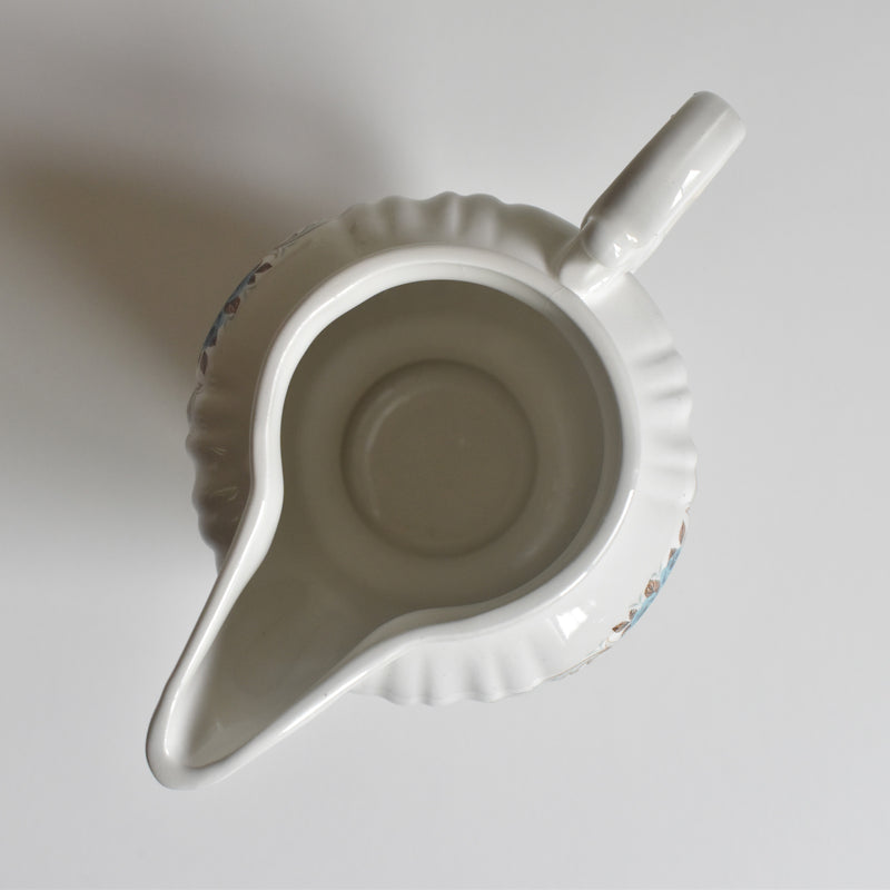 Vintage creamer, Orsy Mulardeau, Roses bleues
