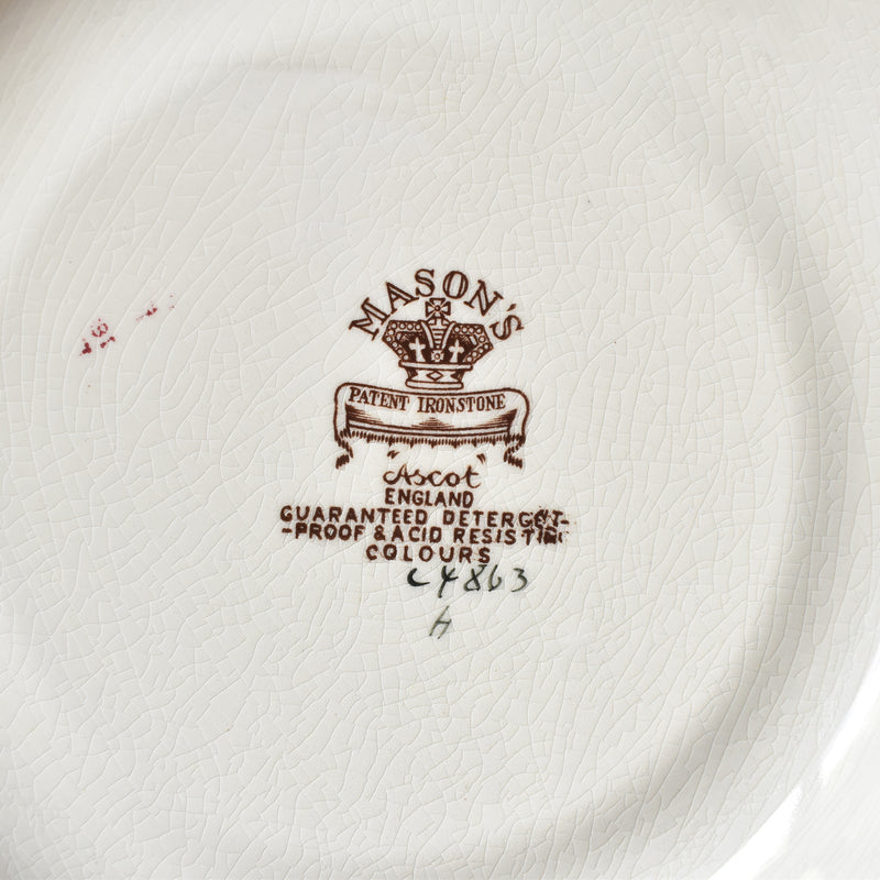 Vintage Plate Mason's Ascot B